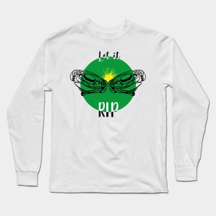 clashing beyblade green Long Sleeve T-Shirt